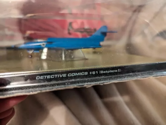 Eaglemoss DC Detective Comics Batman Batplane in plastic display case 2