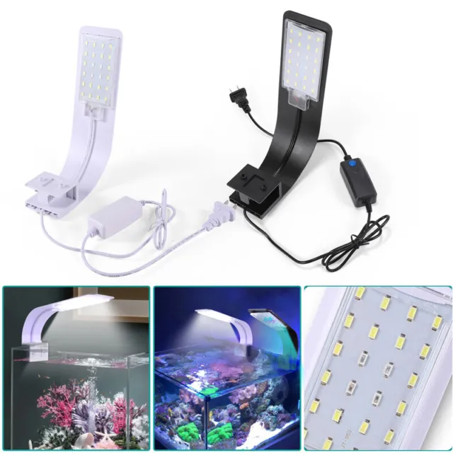 10W LED Waterproof Aquarium Light Fish Tank Aquatic Plants Grow Clip Lamp 2022
