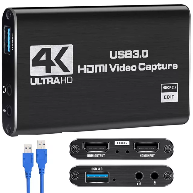 4K Audio Video Capture Card For USB 3.0 HDMI Video Capture Device Full HD