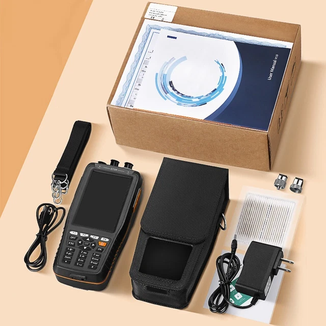 Tester Cavo Fibra Ottica 60 Km FTTH 800x400px CW/270Hz/1KHz/2KHz OTDR 4 pollici