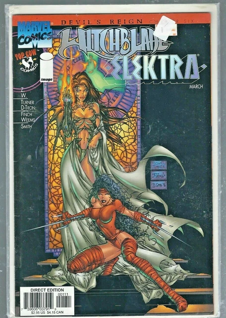 Witchblade/Elektra; Marvel/Top Cow comics Devil's Reign Chapter Six