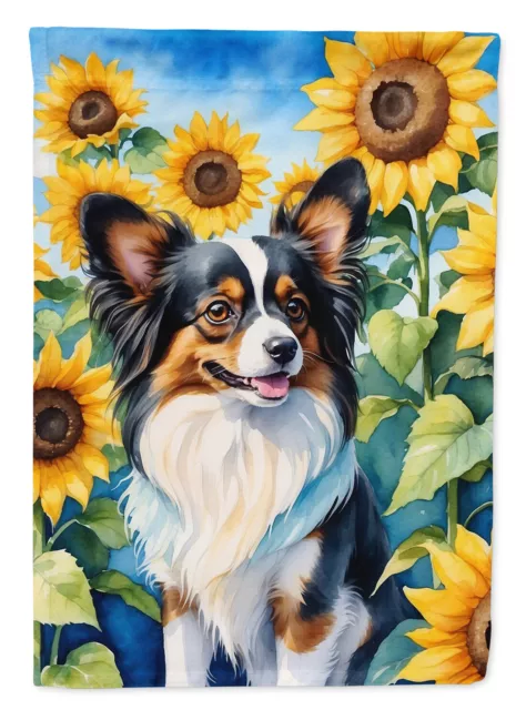 Papillon in Sunflowers Flag Garden Size DAC6131GF