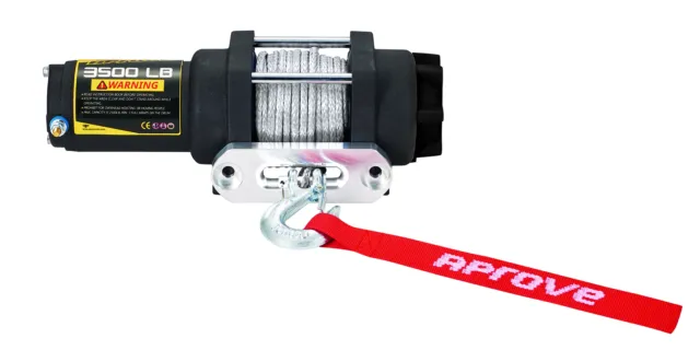 Aprove 3500 LB Winch with Dyneema Synthetic Rope
