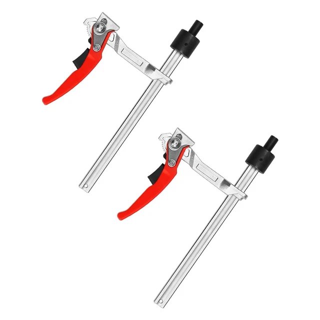 Lot De 6 Pinces à Déclic Rapide KAHEIGN 4 Pouces - Serrage D'une Main, Force 60kg, Idéal Pour Bricolage Bois Et Métal