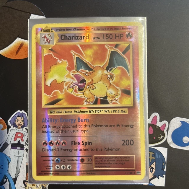 POKEMON CHARIZARD 11/108 Reverse Holo Rare XY Evolutions Set £40.00 ...