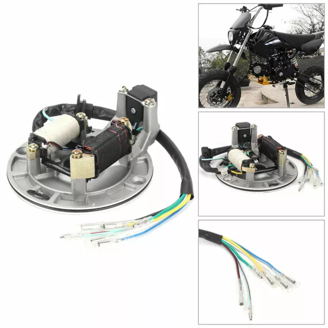 1X Motorrad Roller Innenrotor Zündung Stator Magnetspule für Pit Bike 70cc-125cc