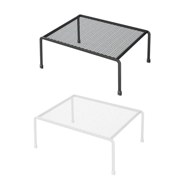 Étagère Télescopique Métal Sous évier - Organisateur De Lavabo Pour Cuisine, Salle De Bain, Bureau, Réglable En Largeur Et Hauteur - 3