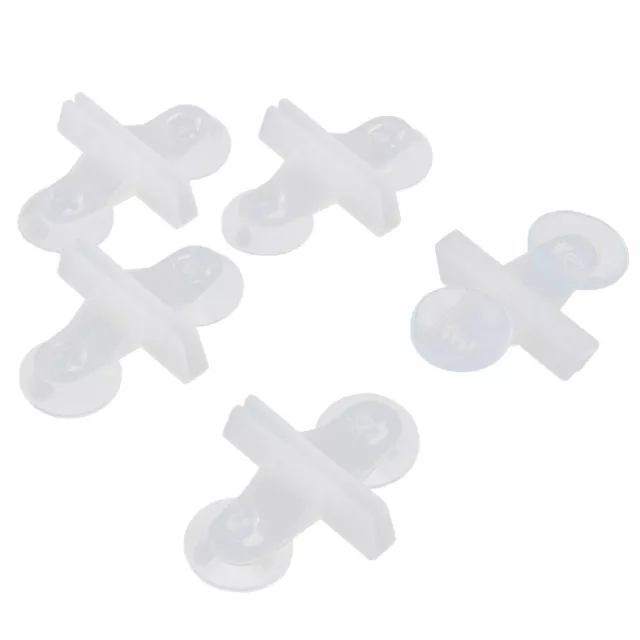Aquarium Fish Tank Plastic Separator Suction Cup Divider Holder Clip Clear 5 Pcs