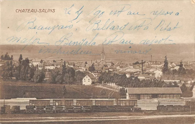 CPA 57 CHATEAU SALINS (gare