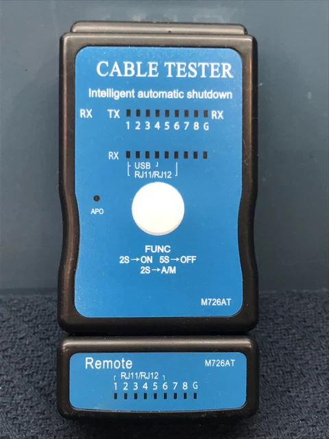 Multi-Modular RJ-45 RJ11 Network LAN USB Wire Cable Line Tester Checker M726 Price In Egypt - Foto 10