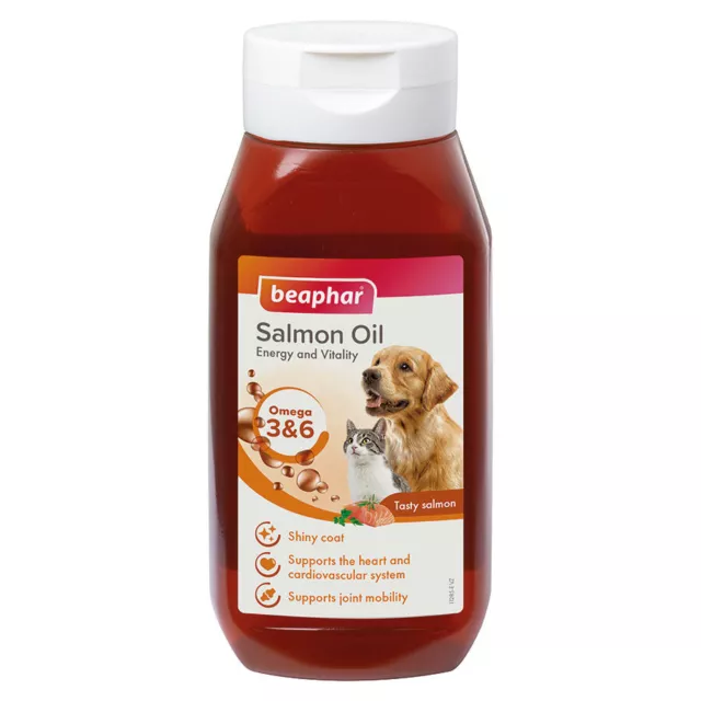 Beaphar Huile De Saumon Pour chien et les chats pour Healthy Skin Maladie 425ml