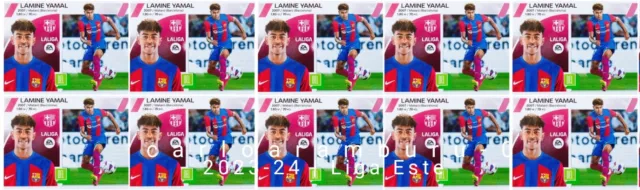 LOTE 10 x LAMINE YAMAL ROOKIE FC BARCELONA LIGA ESTE 2023-24 PANINI ⚽💵🇪🇸💵⚽