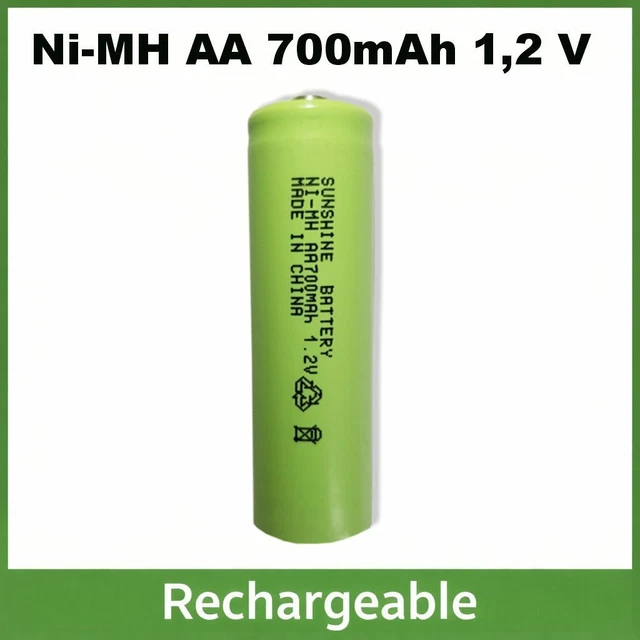 Batterie Rechargeable Akkuman 2.4V NiMH - Format AA 2200mAh Pour Tondeuse