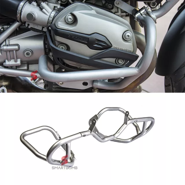 Protezione motore paracilindri tubolare acciaio coppia SILVER BMW R1200GS 04-12