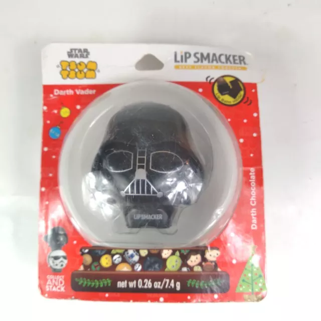 New Disney Emoji Lip Smacker Balm Collectible Darth Vader Darth Chocolate NIP