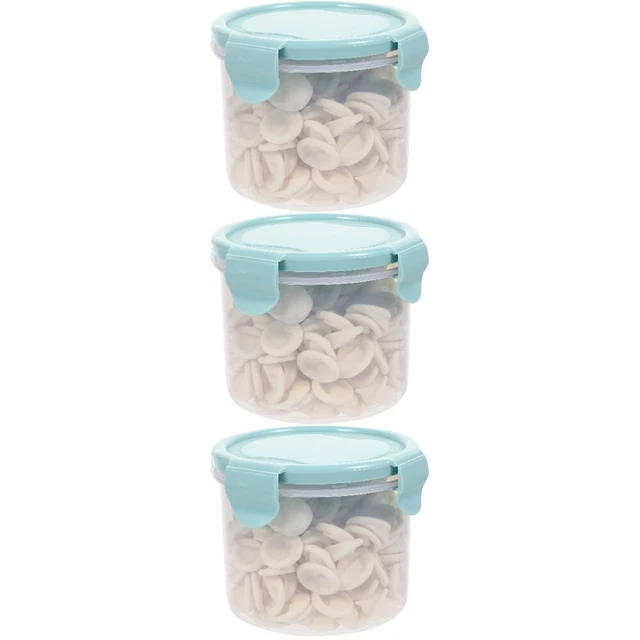 3 piezas 1 olla pestañas desechables -belleza cunas para dedos látex
