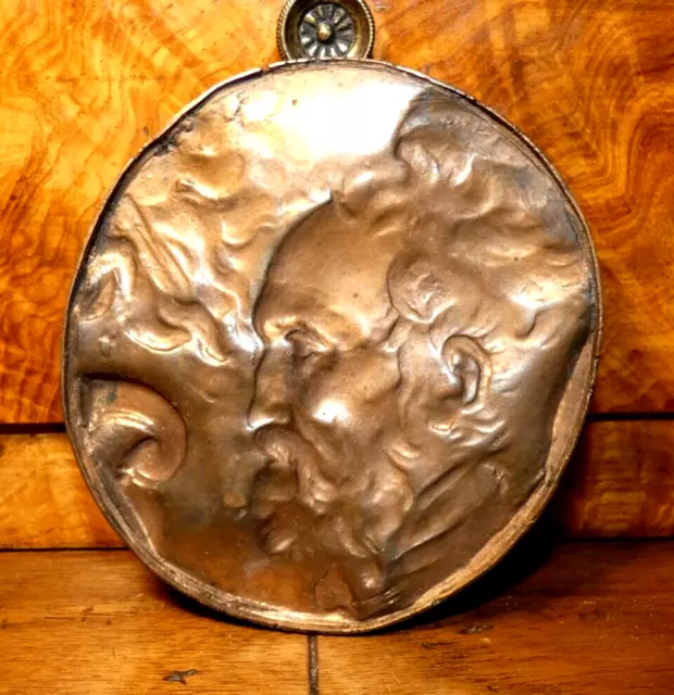 MOULE DE COULEE pour une grande médaille uniface portrait