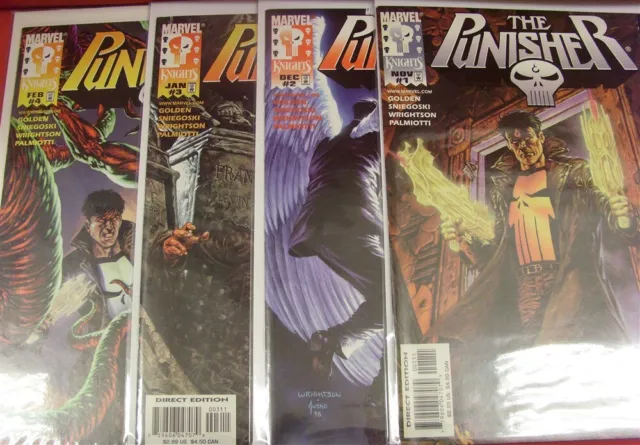 Punisher 1-4 Vol.2 Marvel Comic Set Complete Wrightson Jusko Golden 1998 Vf/Nm