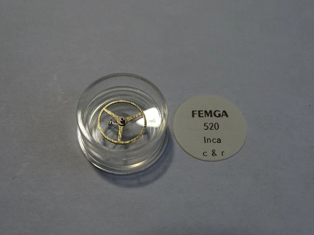 Pièce D'horlogerie Ancienne - Platine De Mouvement Femga Cal. 500 - Vintage France