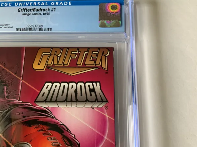 Grifter Badrock 1 Cgc 9.6 White Pages Single Highest Graded Image Comics 1995 4