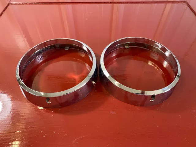 1963 Oldsmobile Head Light Bezel Pair 589023