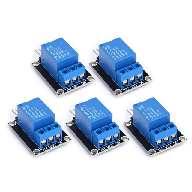 SET OF 5 Electronic Control Modules 12V Relays Modules Plastic for Home ...