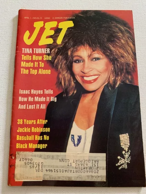 Jet Magazine April 1, 1985 TINA TURNER Tells How She Made It To The Top Alone