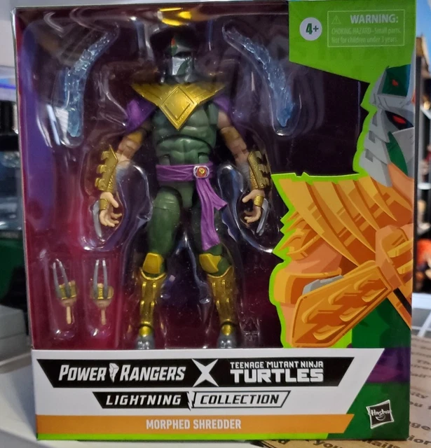 Power Ranger Shedder POWER RANGERS X TMNT Lightning Collection Morphed Shredder Green Ranger ...