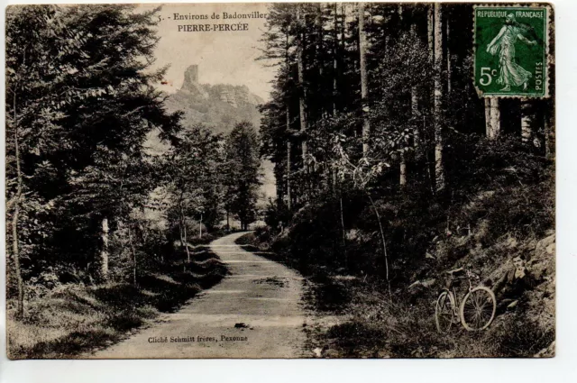PIERRE PERCEE Vallée de Celles - Meurthe et Moselle - CPA 54 - route en foret