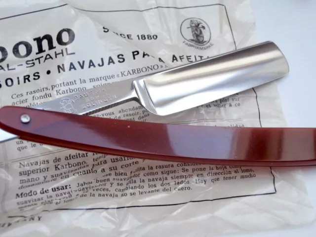 Spitzen MONOPOL Baurmann Solingen Rasiermesser 5/8 Dwarf Vintage Straight Razor!