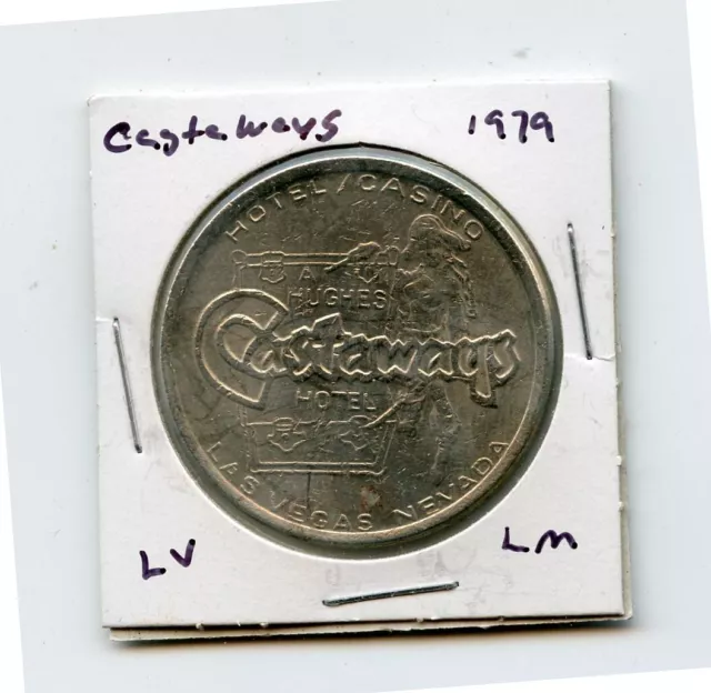 1.00 Token from the Castaways Casino Las Vegas Nevada LM 1979