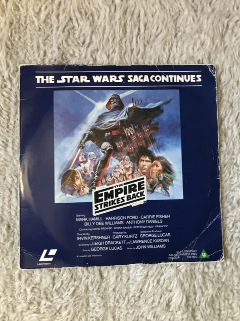 Star Wars The Empire Strikes Back - RARE 1st RELEASE Full frame UK PAL Laserdisc
