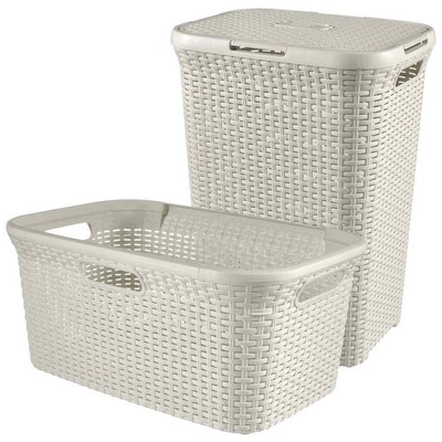 Curver Cesto Portabiancheria CURVER Rattan 40l 60l Diversi Colori 