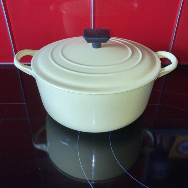 Antik Marmitte Cocote Gusseisen Le Creuset 3.5 Küche Vintage