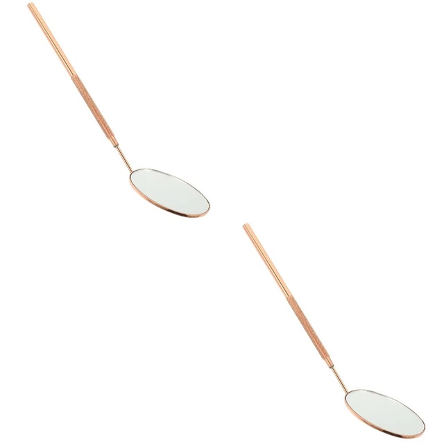 2x Salón de belleza Mujer Espejo para pestañas Espejo para pestañas