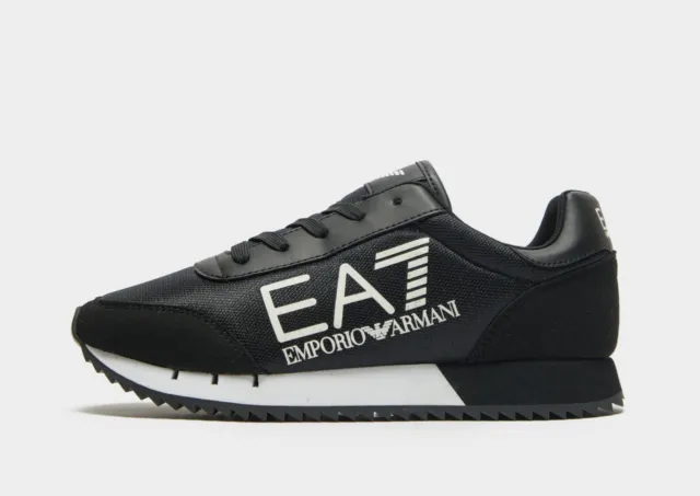 Emporio Armani EA7 Lace Runner Junior  ® ( UK Sizes: 3 & 3.5  ) Black / White