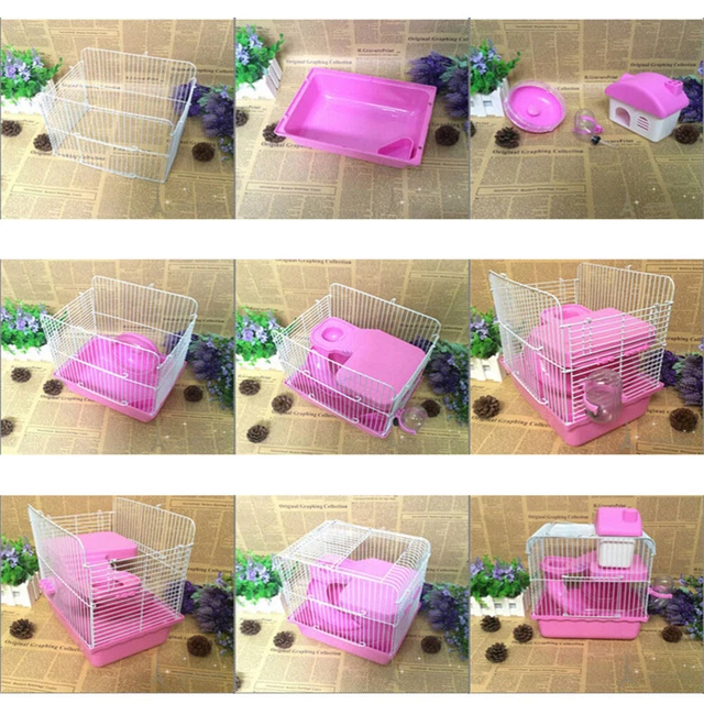 Plastic Hamster Cage No Bars Hamster Travel Cage Double Layer 2