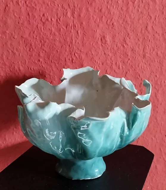 Contemporary Studio Pottery Porcelain Abstract Vase Bowl Centrepiece Pot Pourri