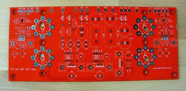 DIY PCB - 3B7 Tube Single-ended DHT Hybrid Amp