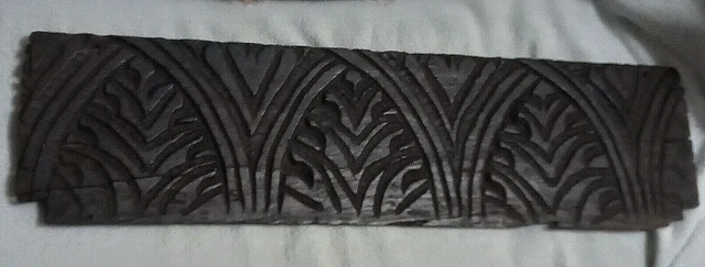 Ancient Carved Oak Panel Decoration Plaque Wooden Carving