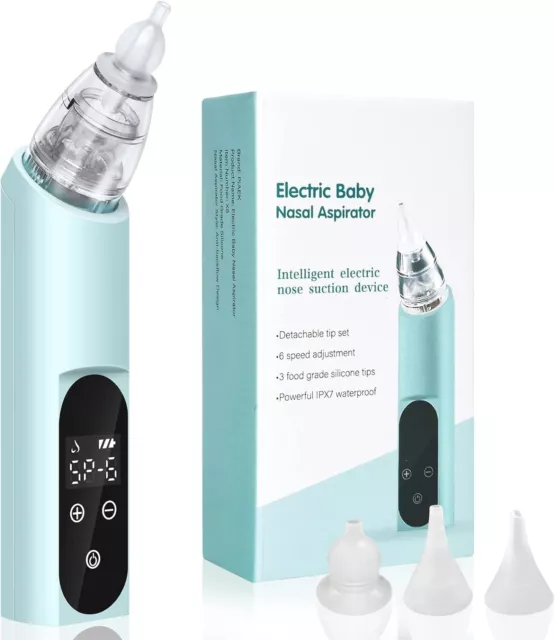 Baby Nasal Aspirator Electric Vacuum Sucker Nose Cleaner Nose Snot Cleaner Aqua