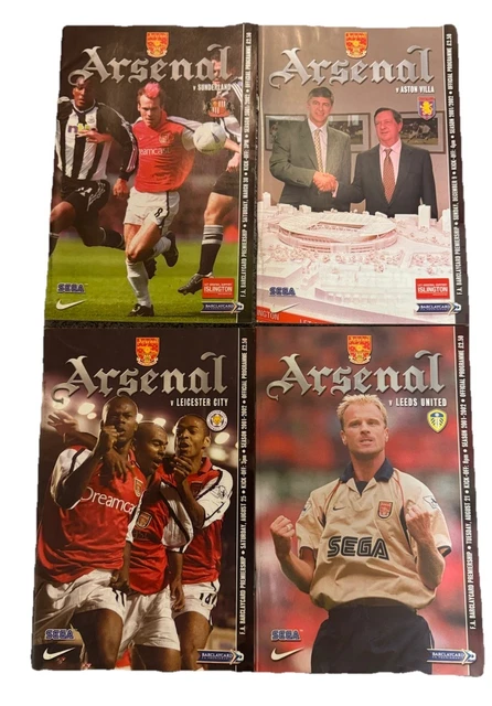 Lot De Programmes De Match Arsenal – Années 1958-1969 – Collection Travaux Programmes