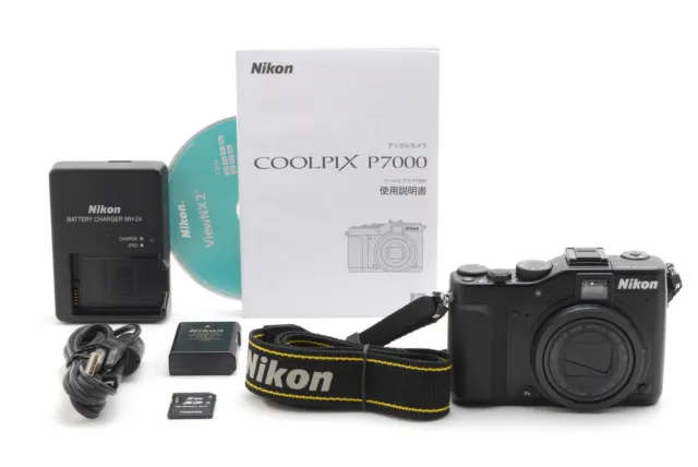 [TOP MINT w/ Strap] Nikon COOLPIX P7000 10.1MP Digital Camera Black From JAPAN