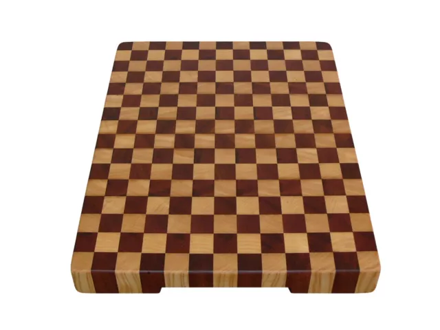 Wood, Handmade, Cutting Board End Grain with Feet, Butcher Block, Chopping Board