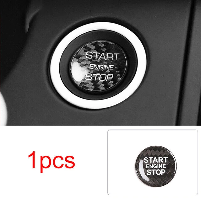 DRY CARBON FIBER Engine Start Stop Push Button Cover For Range Rover