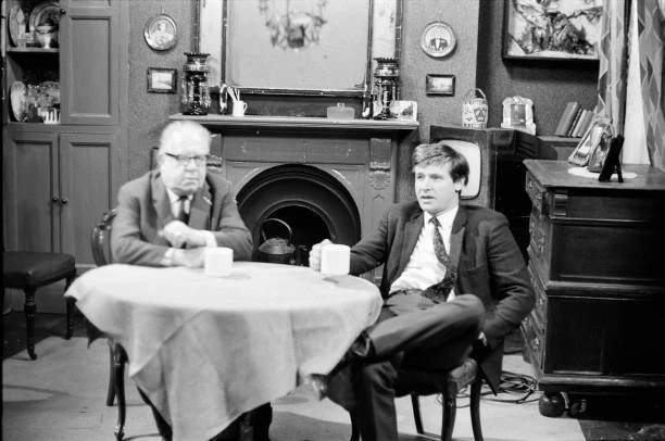 THE CAST OF 'Coronation Street' on set Jack Howarth and Bill R- 1968 ...