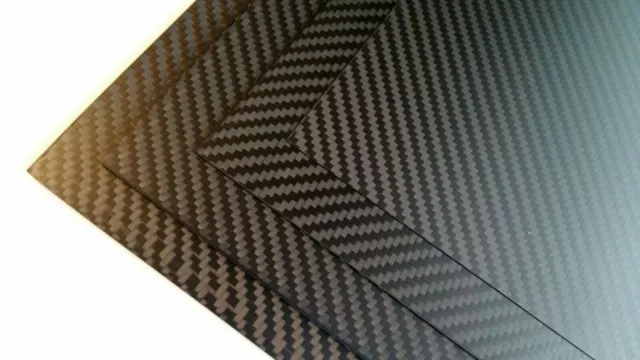 Plate 3K 100% Carbon Fibre Sheet 3.0mm x 120mm ×100mm Twill Black 3mm