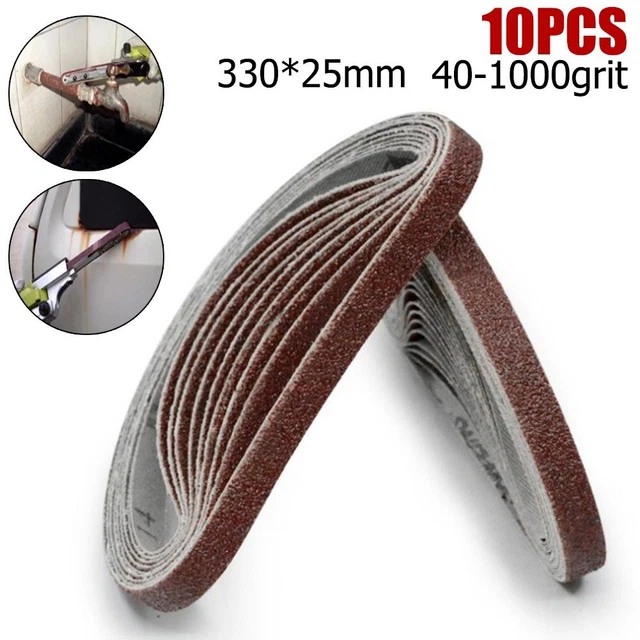 Ceintures de ponçage utiles à usage fiable polissage ponçage 10 pièces 25*33