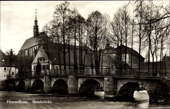 Ak Himmelkorn in Bayern, Mainbrücke, Kirche, Klosterbrauerei... - 3096303