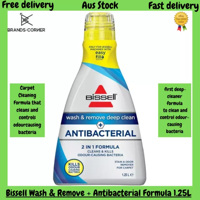 Bissell Wash & Remove + Antibacterial Formula 1.25L | FREE SHIPPING | NEW AU